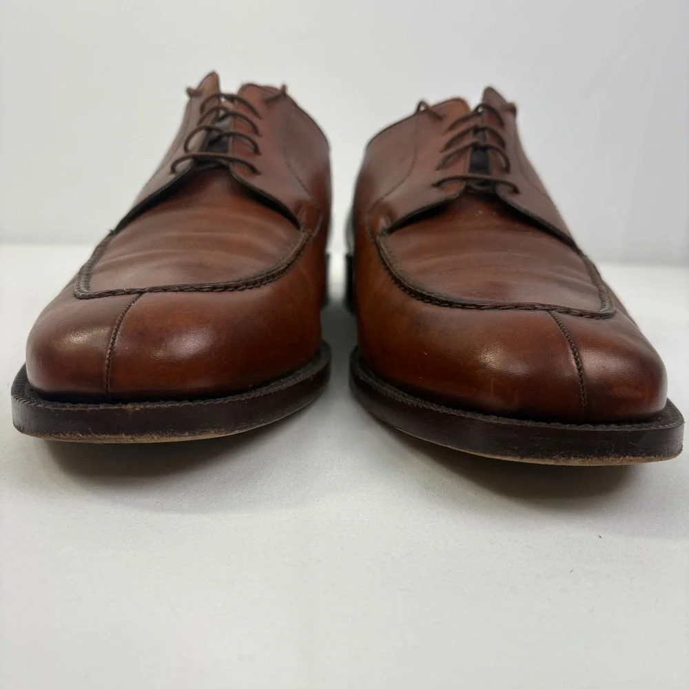 Cole Haan Men's Brown Leather Split Toe Lace Up Derby Dress Shoes Size 13